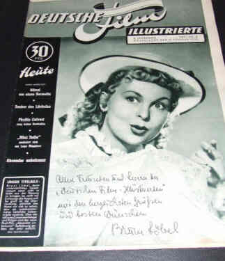 DEUTSCHE FILM ILLUSTRIERTE magazine side cover Issue 8 21 February 1950
