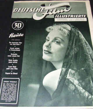 DEUTSCHE FILM ILLUSTRIERTE magazine side cover Issue 10 7 March 1950