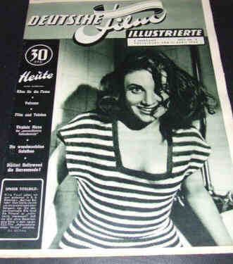 DEUTSCHE FILM ILLUSTRIERTE magazine side cover Issue 15 11 April 1950