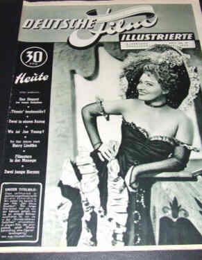 DEUTSCHE FILM ILLUSTRIERTE magazine side cover Issue 17 25 April 1950