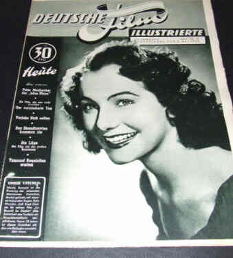 DEUTSCHE FILM ILLUSTRIERTE magazine side cover Issue 18 2 May 1950