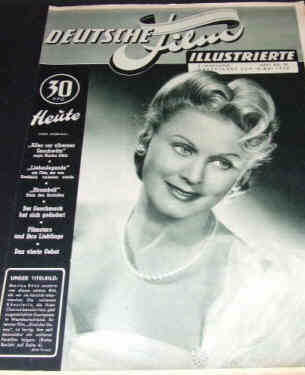 DEUTSCHE FILM ILLUSTRIERTE magazine side cover Issue 20 16 May 1950