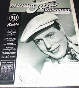 DEUTSCHE FILM ILLUSTRIERTE magazine side cover Issue 21 23 May 1950