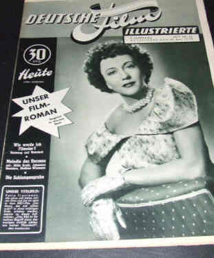 DEUTSCHE FILM ILLUSTRIERTE magazine side cover Issue 22 30 May 1950