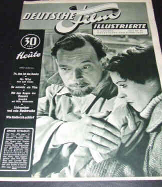 DEUTSCHE FILM ILLUSTRIERTE magazine side cover Issue 23 6 June 1950
