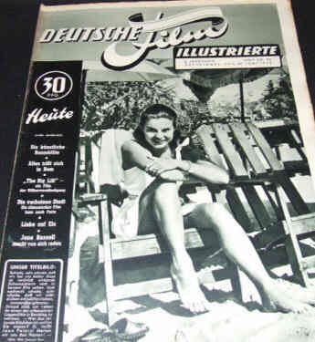 DEUTSCHE FILM ILLUSTRIERTE magazine side cover Issue 27 4 July 1950
