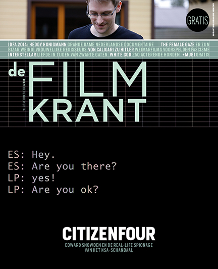 FILMKRANT | DE magazine side cover Issue 371 December 2014