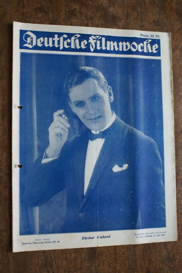 DEUTSCHE FILMWOCHE magazine side cover Issue 12 17 July 1925