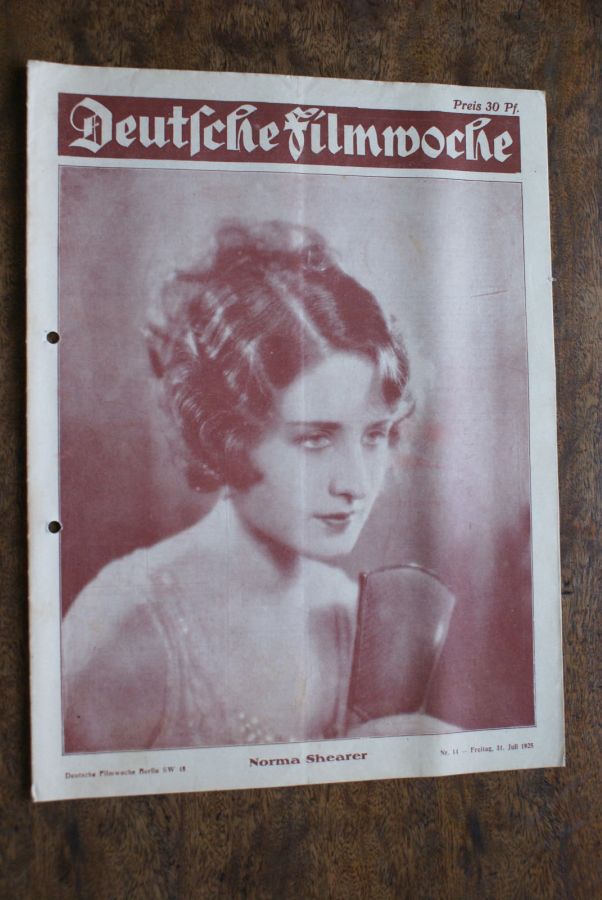 DEUTSCHE FILMWOCHE magazine side cover Issue 14 31 July 1925