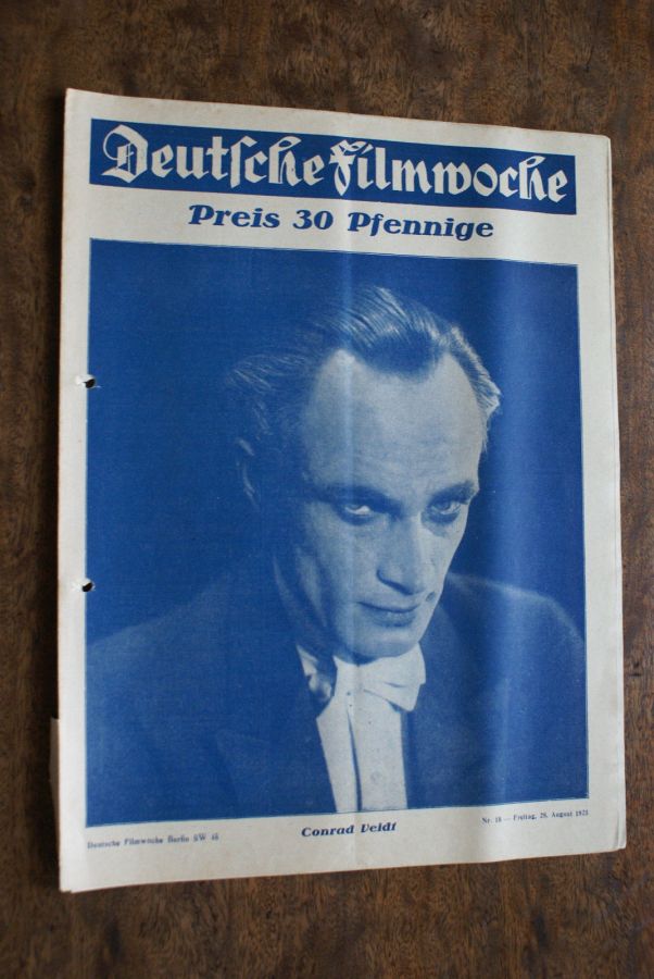 DEUTSCHE FILMWOCHE magazine side cover Issue 18 28 August 1925