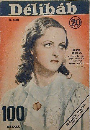 DELIBAB magazine side cover 23 May 1936