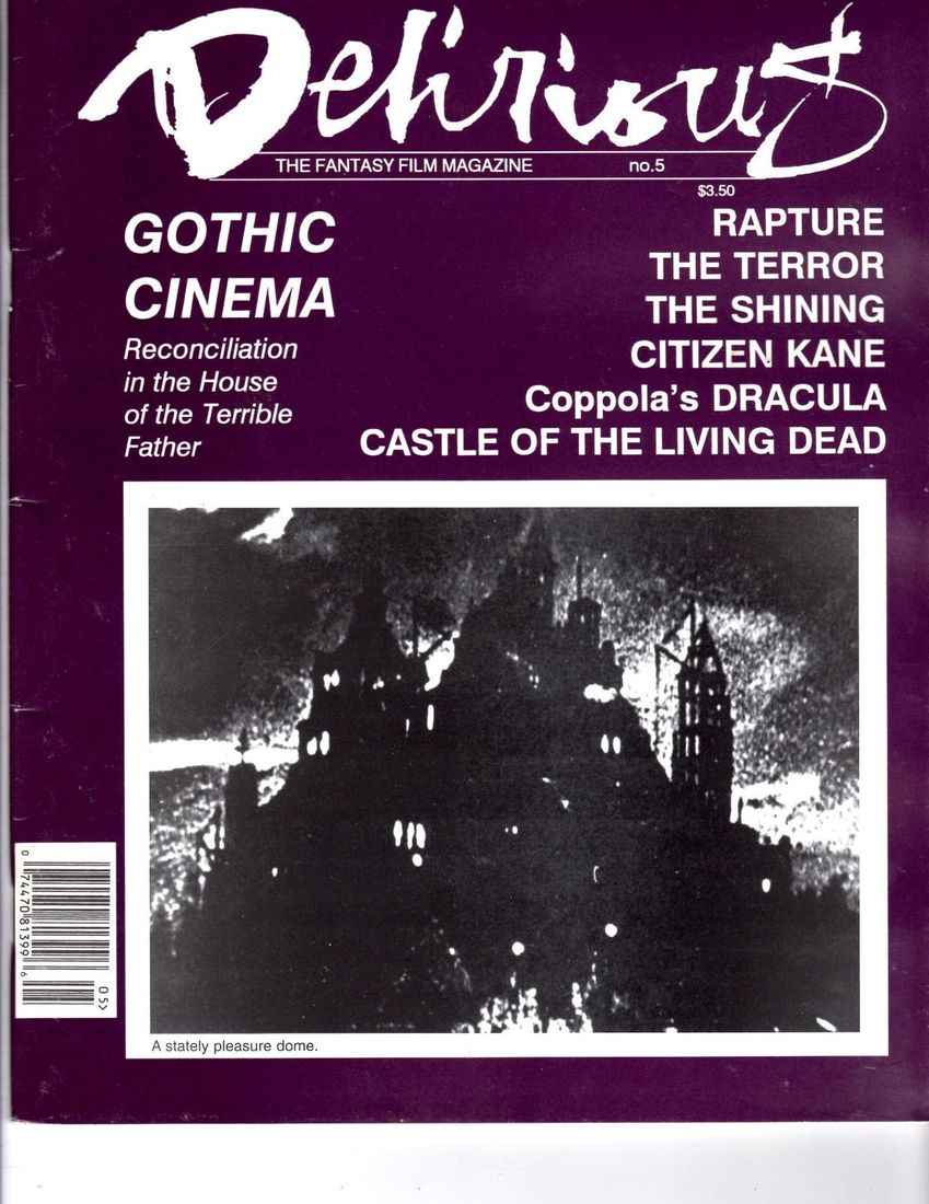 DELIRIOUS magazine side cover Issue 5  1995