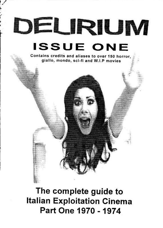 DELIRIUM magazine side cover Issue 1 November 1992