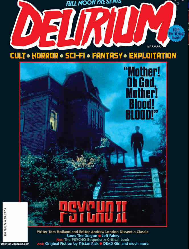 DELIRIUM (US) magazine side cover Issue 10 March/April 2016