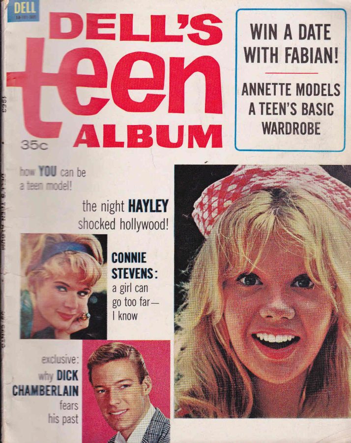 DELLS TEEN ALBUM magazine side cover Issue 1  1963