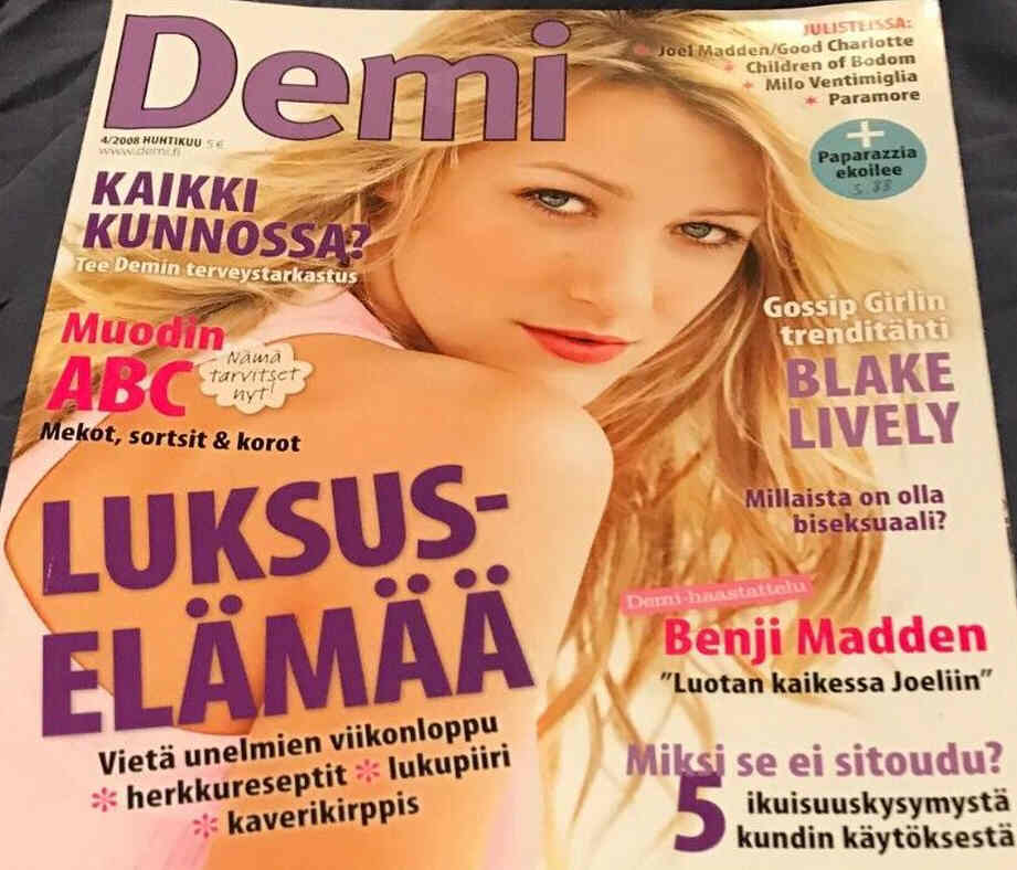 DEMI magazine side cover  April 2008