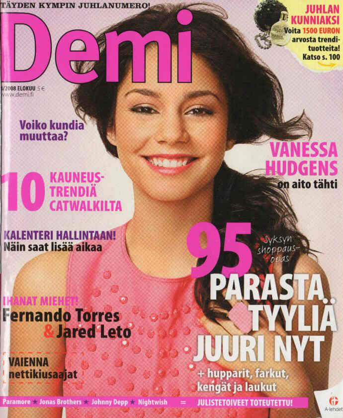 DEMI magazine side cover  August 2008