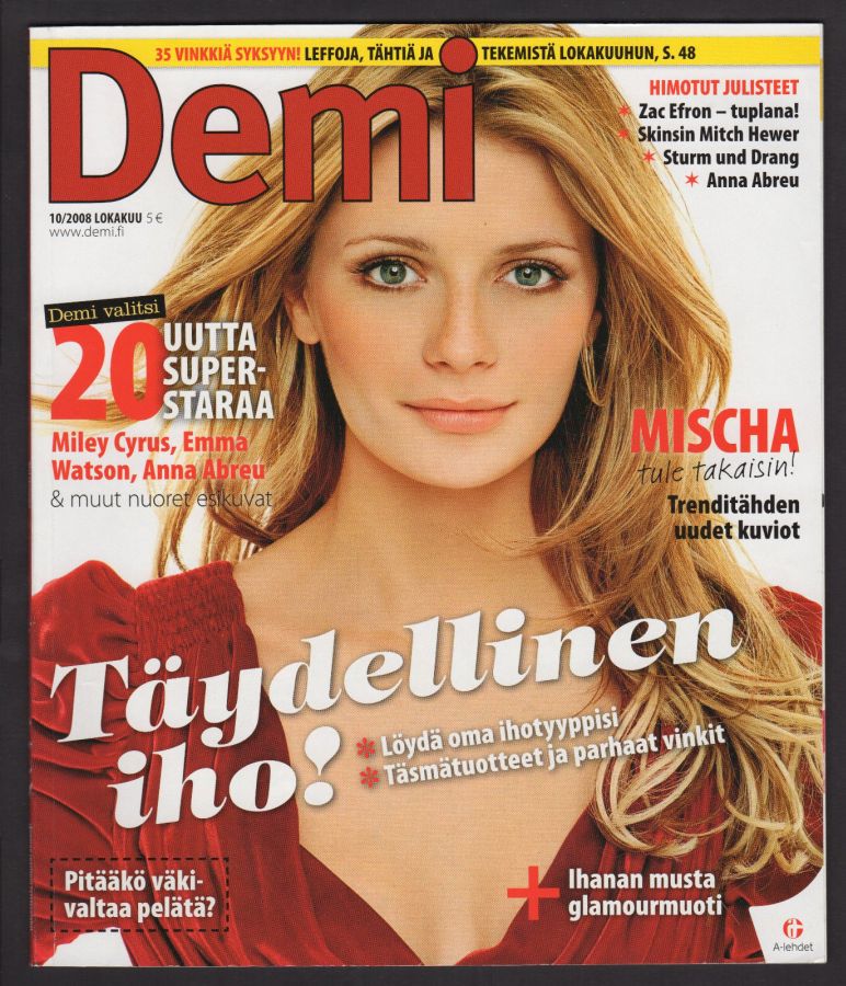 DEMI magazine side cover  October 2008