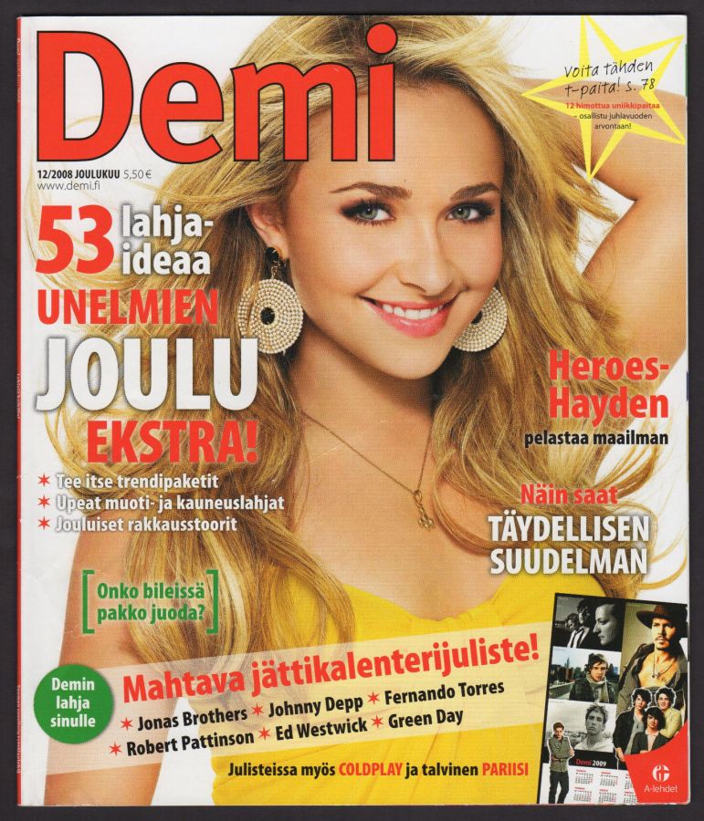 DEMI magazine side cover  December 2008