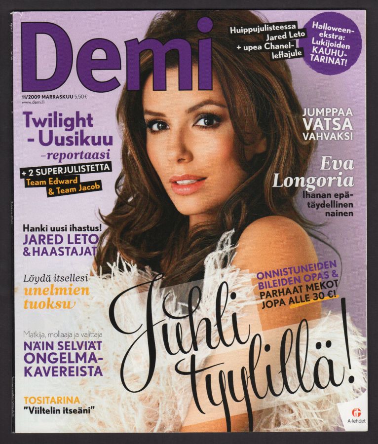 DEMI magazine side cover  November 2009