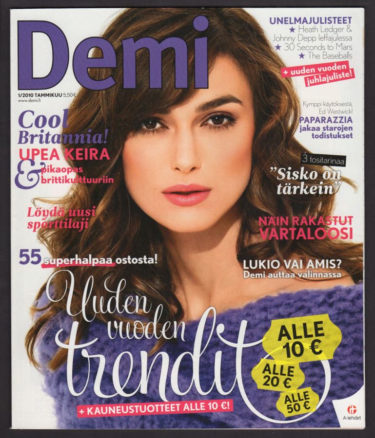 DEMI magazine side cover  January 2010