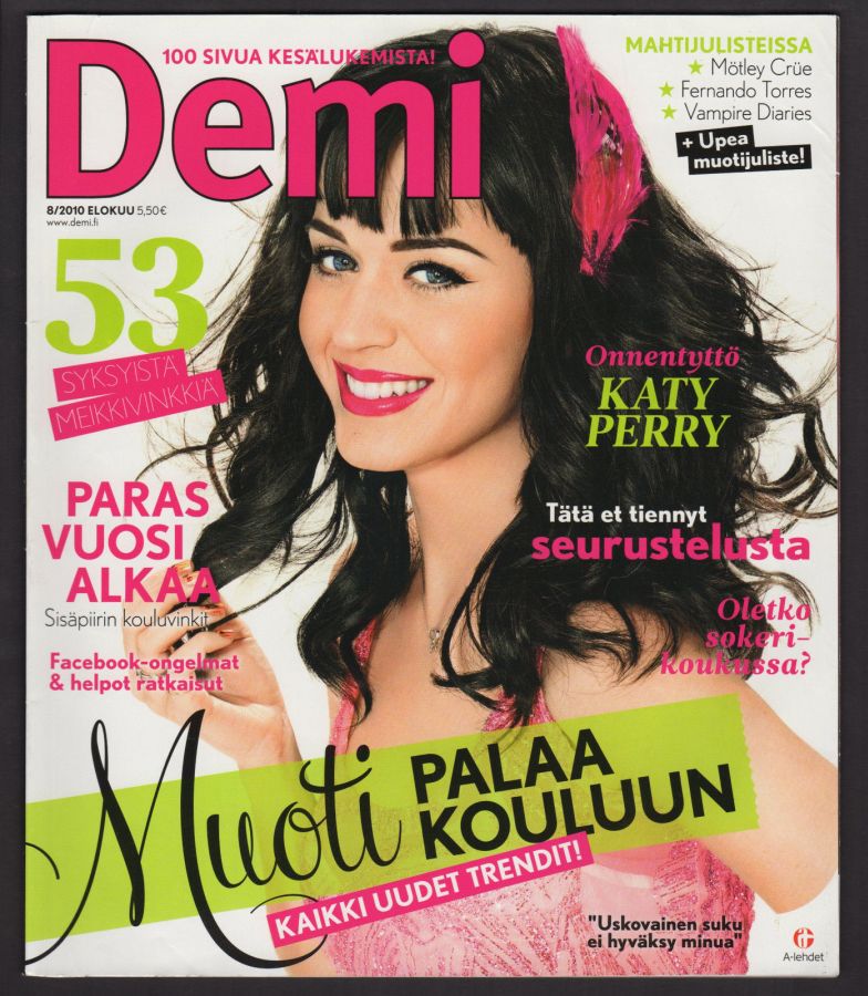 DEMI magazine side cover  August 2010