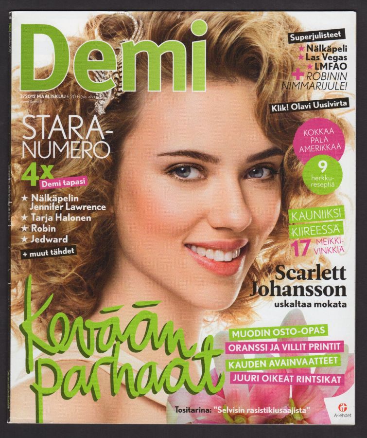 DEMI magazine side cover  March 2012