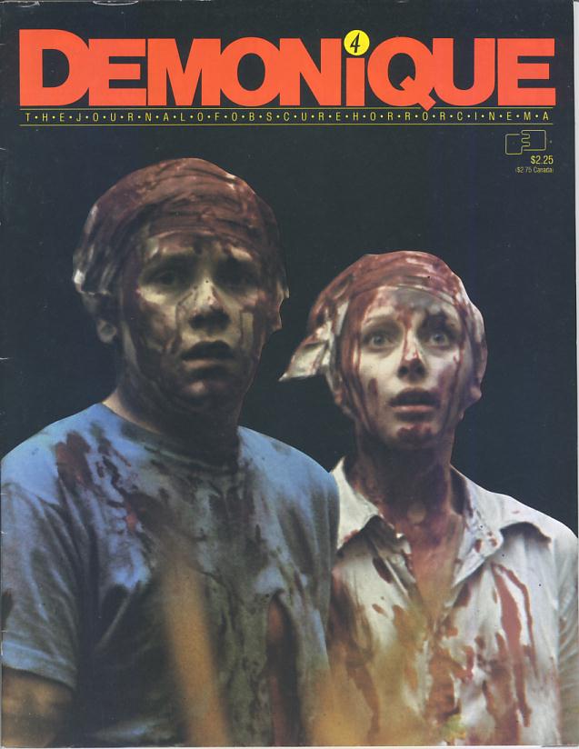 DEMONIQUE magazine side cover Issue 4  1983