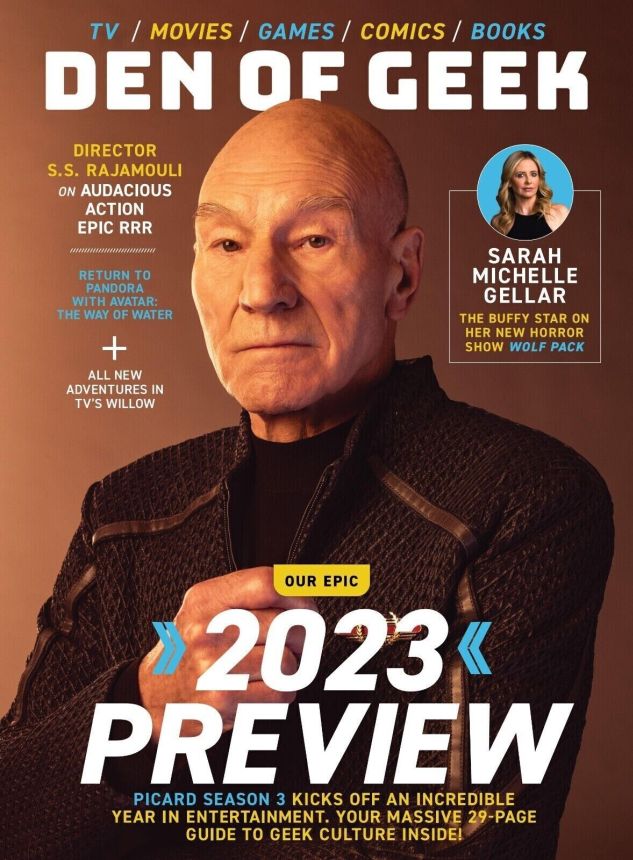 DEN OF GEEK magazine side cover Winter 2022