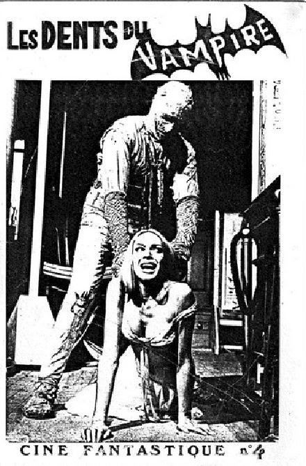 DENTS DU VAMPIRE magazine side cover Issue 4   1981