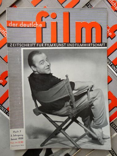 DEUTSCHE FILM | DER magazine side cover January 1939