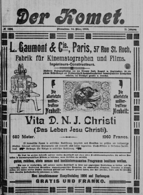 KOMET | DER magazine side cover Issue 1096 24 March 1906