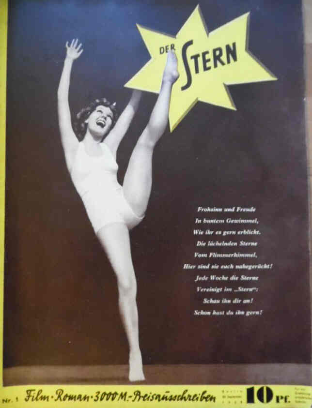 STERN | DER magazine side cover Issue 1 20 September 1938