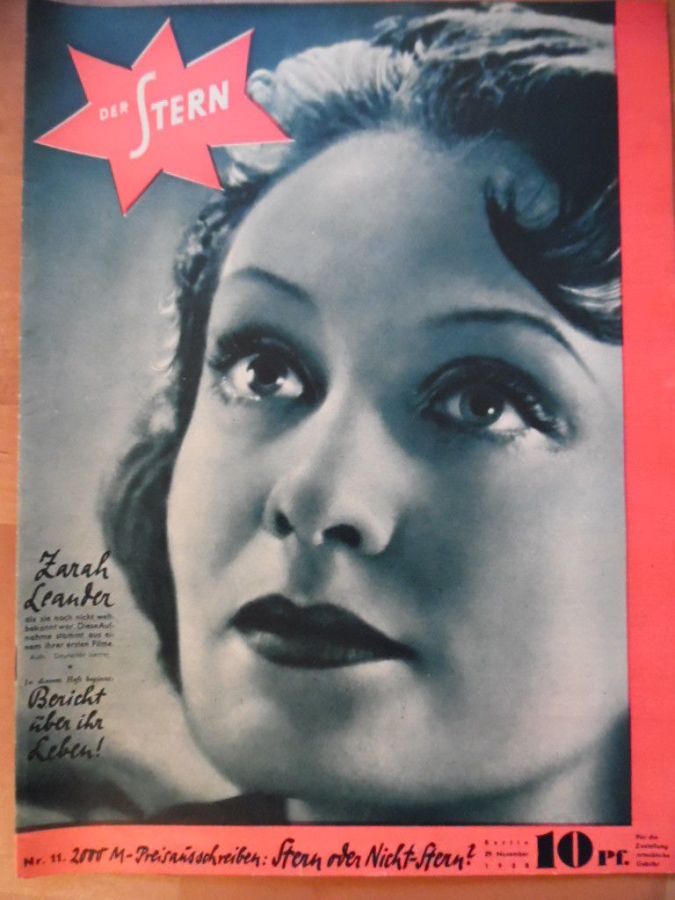 STERN | DER magazine side cover Issue 11 29 November 1938