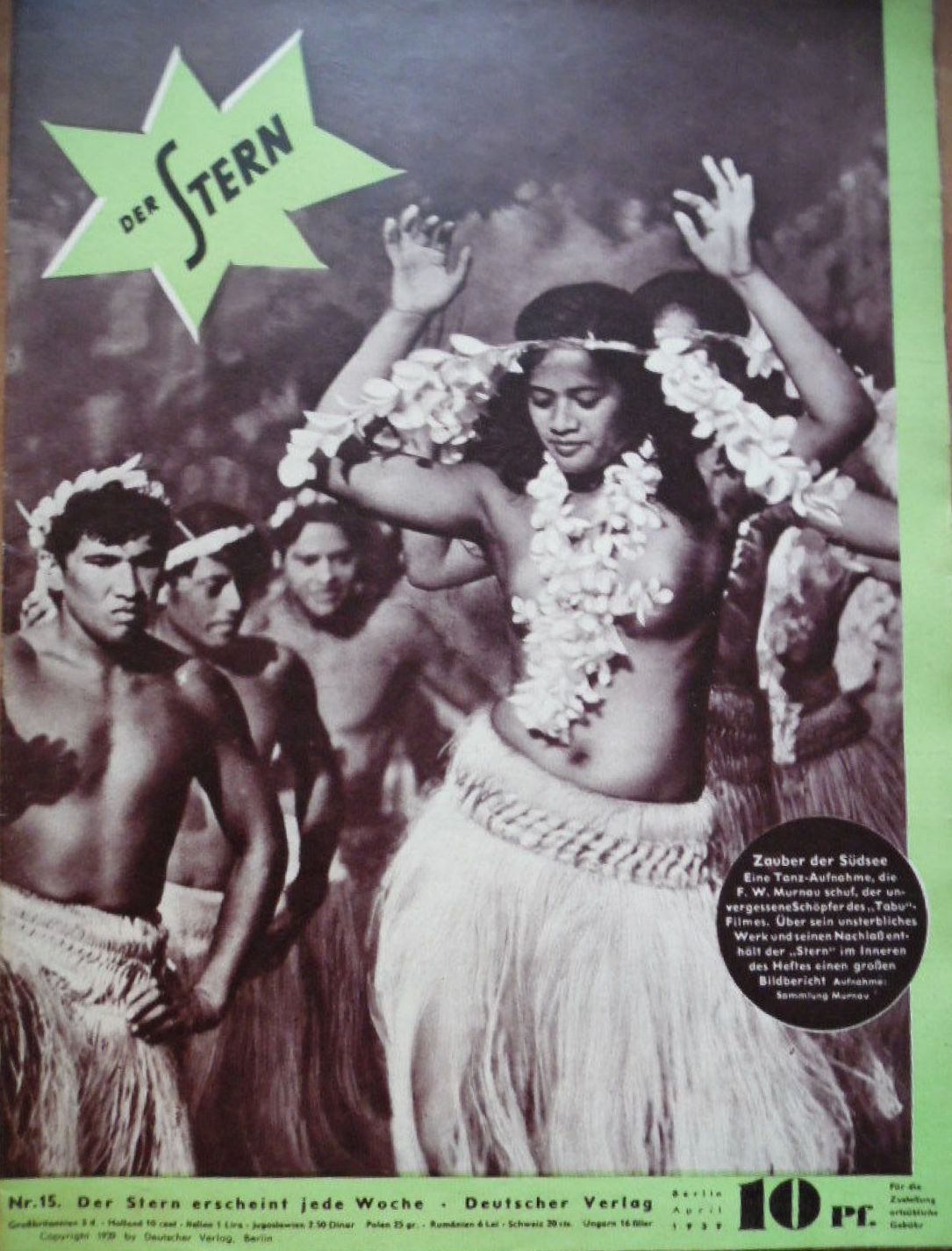 STERN | DER magazine side cover Issue 15 April 1939