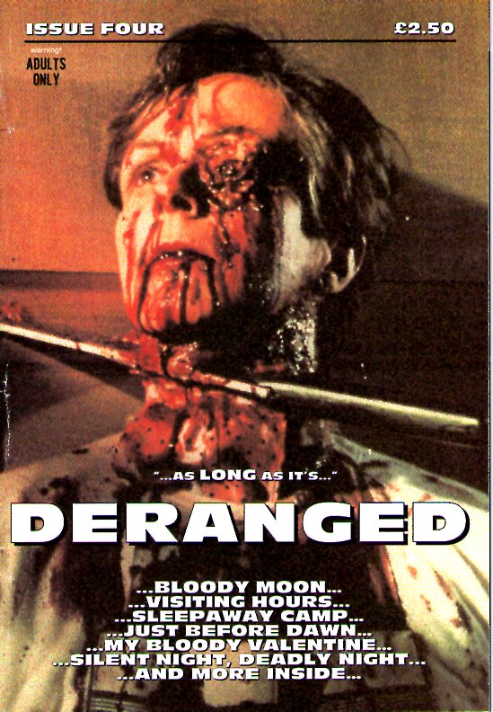DERANGED magazine side cover Issue 4 June 2003