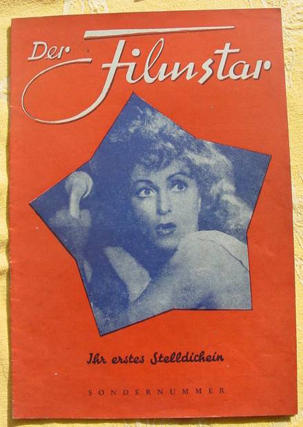 FILMSTAR | DER magazine side cover Issue 1  1948