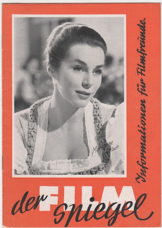 FILM SPIEGEL (1954-1959) magazine side cover Issue 32 January 1957