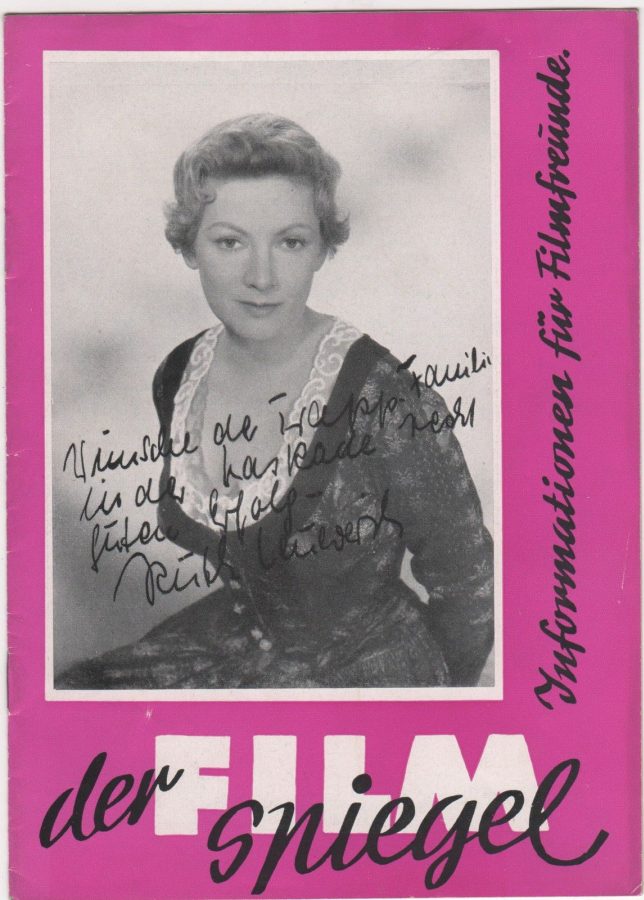 FILM SPIEGEL (1954-1959) magazine side cover Issue 34 March 1957