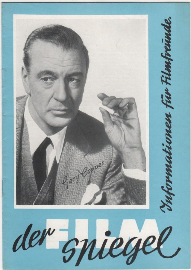 FILM SPIEGEL (1954-1959) magazine side cover Issue 40 September 1957
