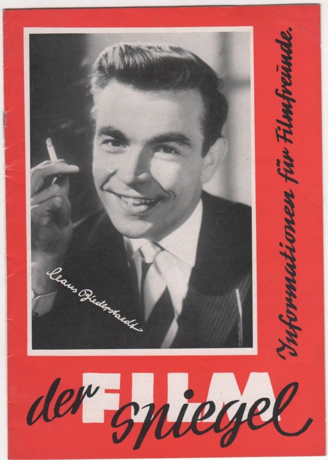 FILM SPIEGEL (1954-1959) magazine side cover Issue 41 October 1957