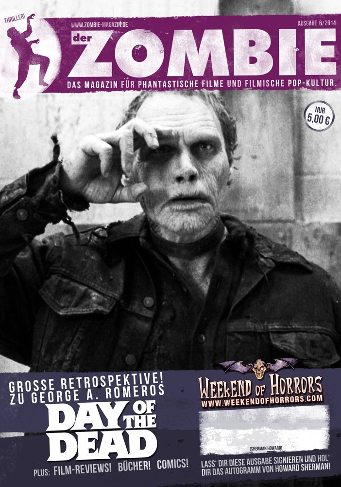 ZOMBIE |DER magazine side cover Issue 6  2014