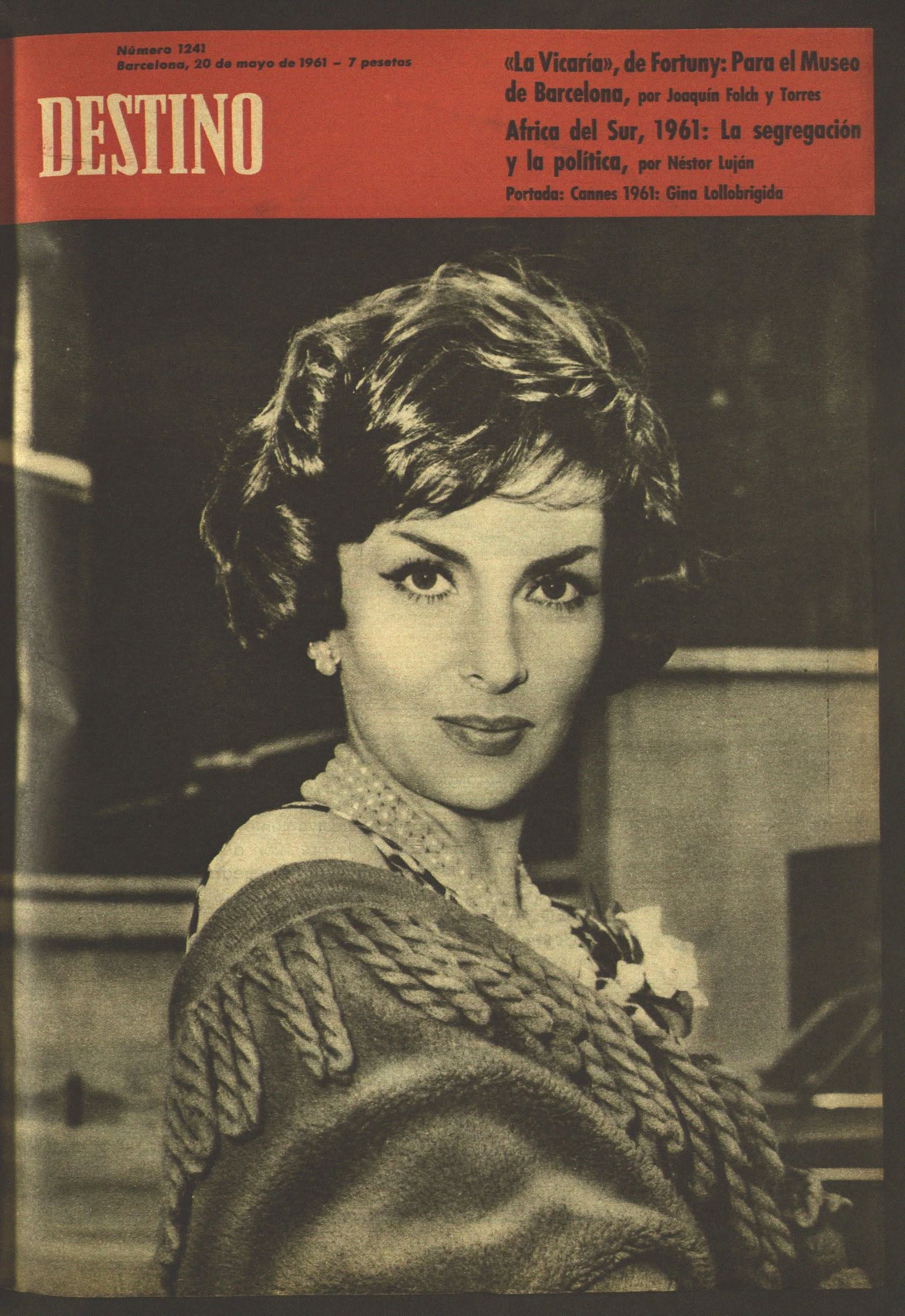 DESTINO magazine side cover Issue 1241 20 May 1961