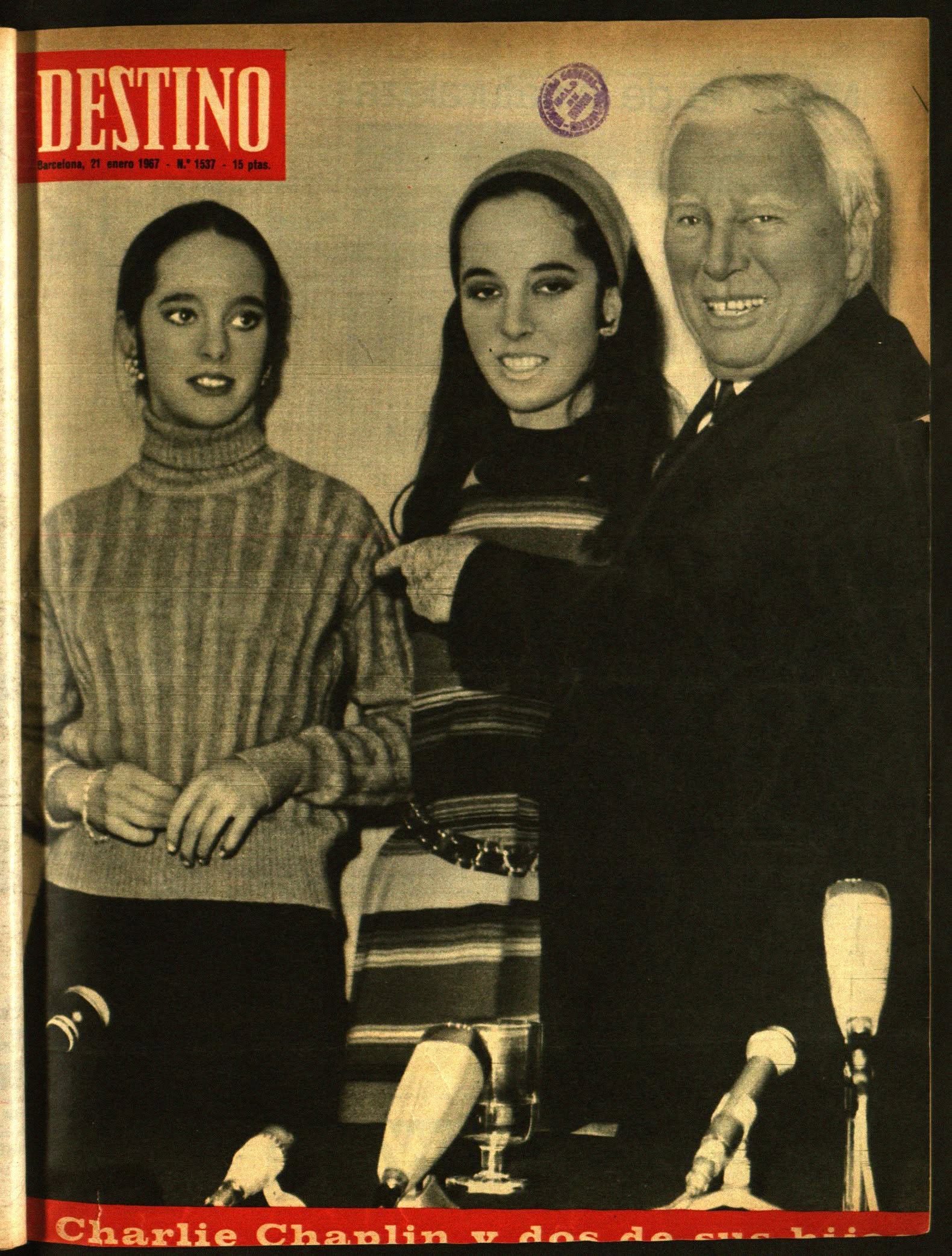 DESTINO magazine side cover Issue 1537 21 January 1967