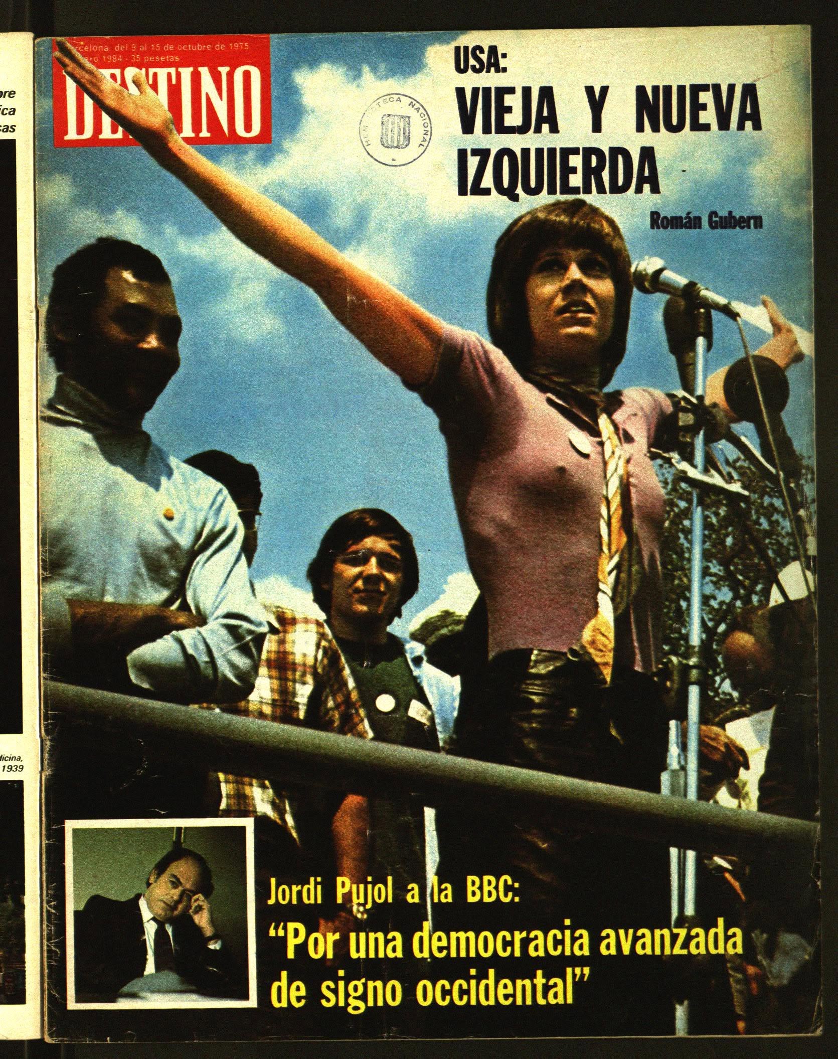 DESTINO magazine side cover Issue 1984 15 October 1975