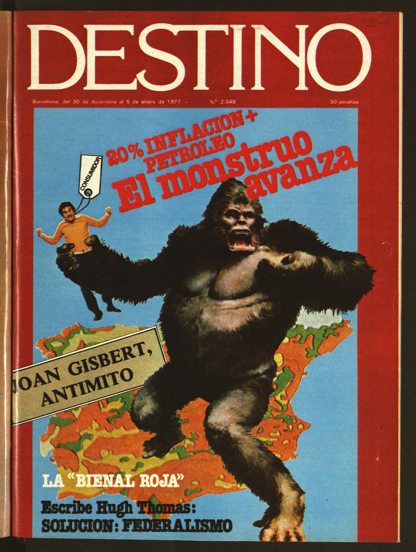 DESTINO magazine side cover Issue 2048 30 December 1976