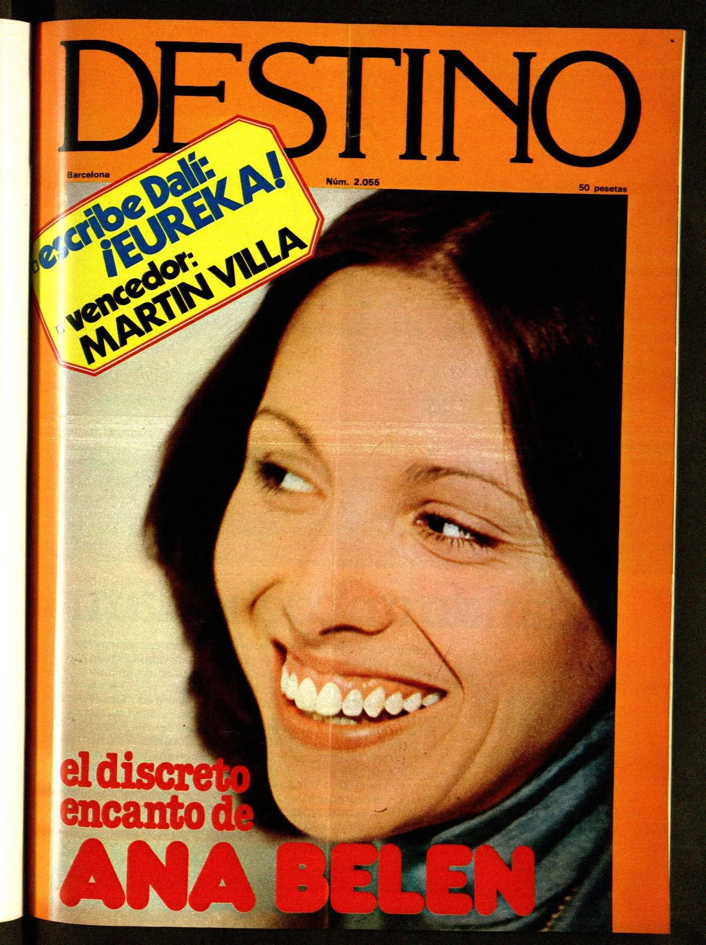 DESTINO magazine side cover Issue 2055  February 1977