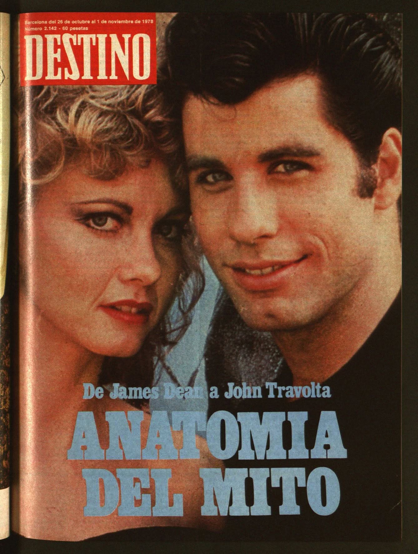 DESTINO magazine side cover Issue 2142 26 October 1978