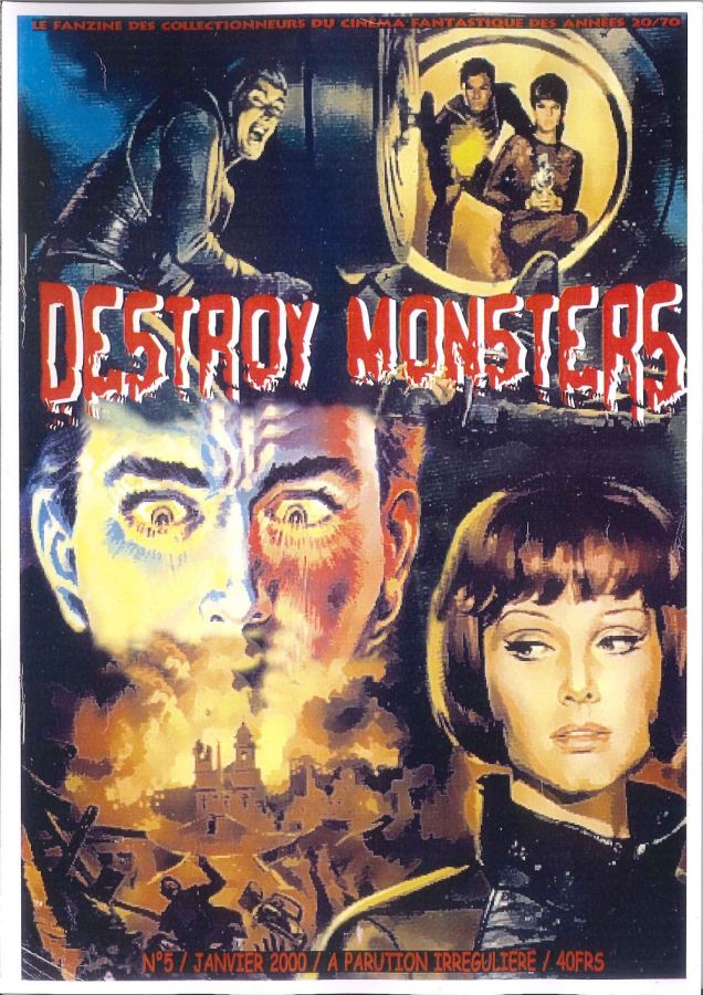 DESTROY MONSTERS magazine side cover Issue 5  January 2000
