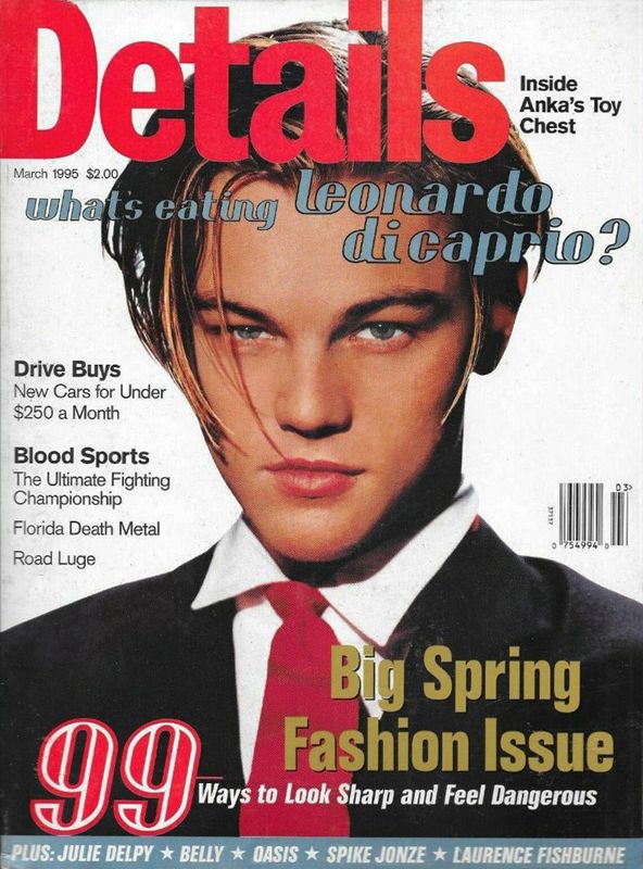 DETAILS magazine side cover  March 1995